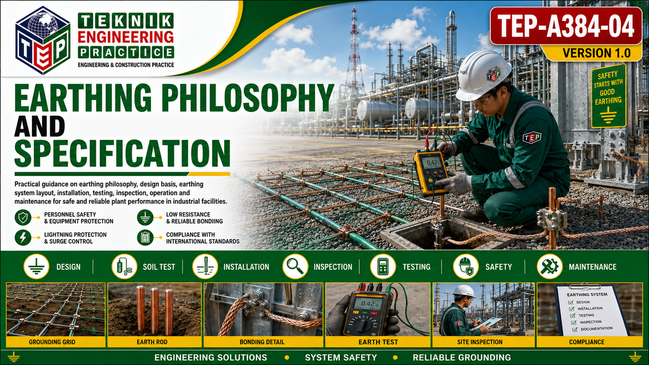 Thumbnail for TEP-A384-04 EARTHING PHILOSOPHY AND SPECIFICATION HANDBOOK